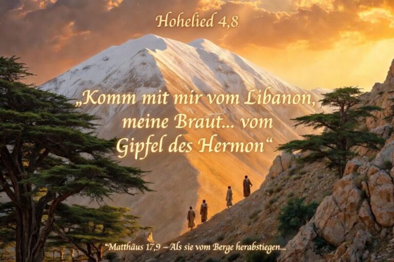 Die Braut des Königs steigt vom Hermon