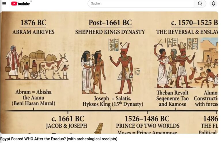 Egypt Feared WHO After the Exodus? (with archeological receipts)