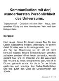 Kommunikation mit der wunderbarsten Persönlichkeit des Universums